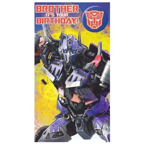 Brother Transformers Birthday Card with Badge £2.39